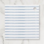 Étiquettes Cadeau One Silly Goose Blue Bow 1st Birthday (Dos)