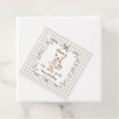 Étiquettes Cadeau One Silly Goose Brown Bow 1st Birthday (En situation)