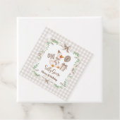 Étiquettes Cadeau One Silly Goose Brown Bow 1st Birthday (En situation)