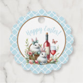 Étiquettes Cadeau Onglets Cadeau Coussin Et Vin D'Aquarelle (Dos)