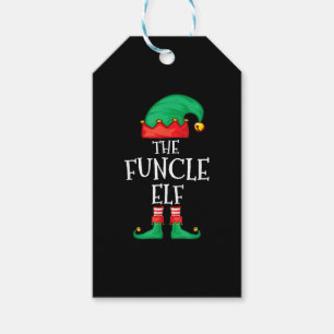 Étiquettes-cadeau Onze Family Uncle Christmas The Funcle Elf