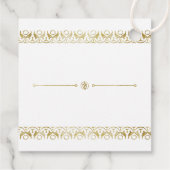 Étiquettes Cadeau Or de luxe (Dos)