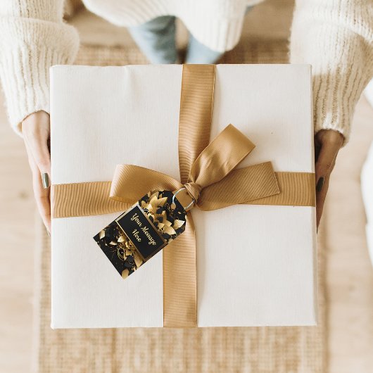 Étiquettes-cadeau Or élégant personnalisé