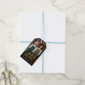 Étiquettes-cadeau or élégant script joyeux Noël photo vacances (Avec de laficelle)