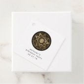 Étiquettes Cadeau Or mystique et Imaginaire gothique noir (En situation)