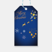 Étiquettes-cadeau Or Raindeer (Devant)