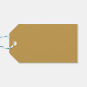 Étiquettes-cadeau Or Simple des Aztèques (Dos Horizontal)