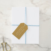 Étiquettes-cadeau Or Simple des Aztèques (With Twine)