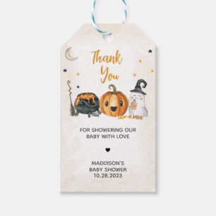 Étiquettes-cadeau Orange A Little Boo Baby shower Favoriser Tags