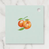 Étiquettes Cadeau Orange Blossoms Citrus Mariage botanique (Dos)