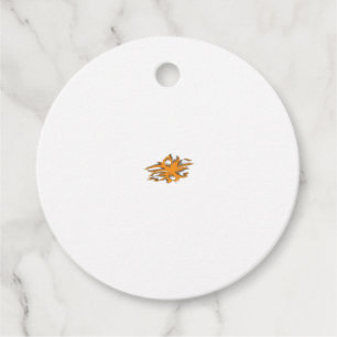 Étiquettes Cadeau Orange jaunâtre, Jaune orangé