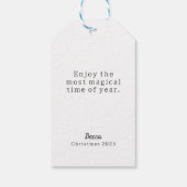 Étiquettes-cadeau Orange Pine Garland (Dos)