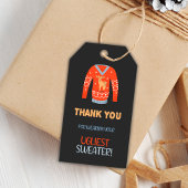 Étiquettes Cadeau Orange Ugly Sweater