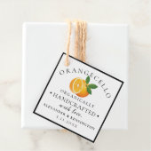 Étiquettes Cadeau Orangecello Maison (En situation)