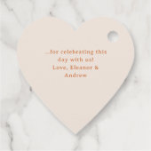 Étiquettes Cadeau Oranges Baby shower d'illustration d'agrumes botan (Dos)