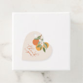 Étiquettes Cadeau Oranges Baby shower d'illustration d'agrumes botan (En situation)