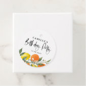 Étiquettes Cadeau Oranges botaniques et citrons Fête d'été (En situation)