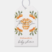 Étiquettes-cadeau Oranges d'été Cute Bodysuit Merci (Devant)