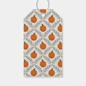 Étiquettes-cadeau Oranges peintes et agrumes de pin Nom de Noël (Dos)