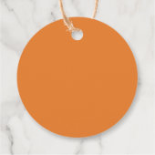 Étiquettes Cadeau Oranges thème oranges feuillage mariage remercieme (Dos)