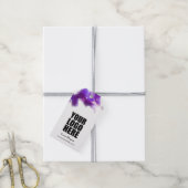 Étiquettes-cadeau Orchidée violette florale (Avec de la ficelle)