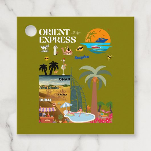 ÉTIQUETTES CADEAU ORIENT EXPRESS ÉTIQUETTE-CADEAU (Devant)