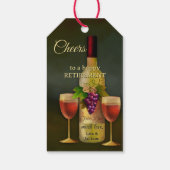 Étiquettes-cadeau Original Italian Art Wine Themed (Dos)