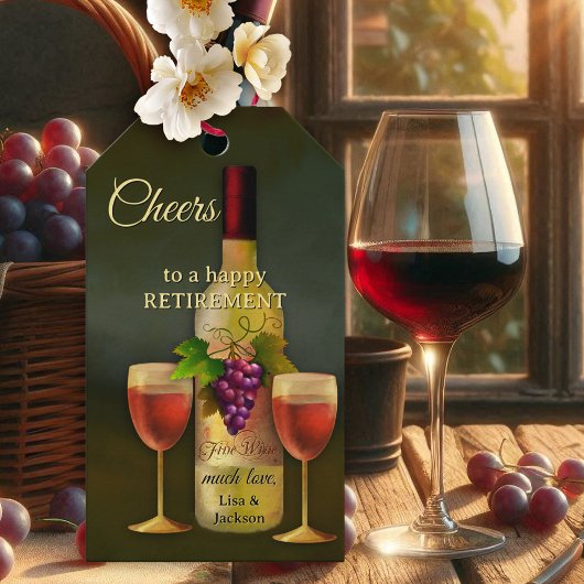 Étiquettes-cadeau Original Italian Art Wine Themed