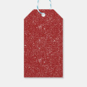 Étiquettes-cadeau Ornement de Noël avec arc rouge et branches de sap (Dos)