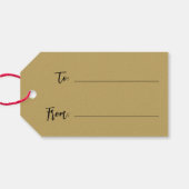 Étiquettes-cadeau Ornement de Noël étoilé (Dos (Horizontal))