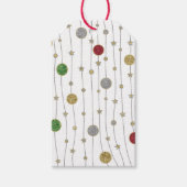 Étiquettes-cadeau Ornements de Noël (Devant)