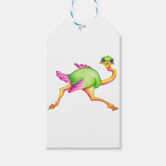 Étiquettes-cadeau Ostrich rare (Devant)