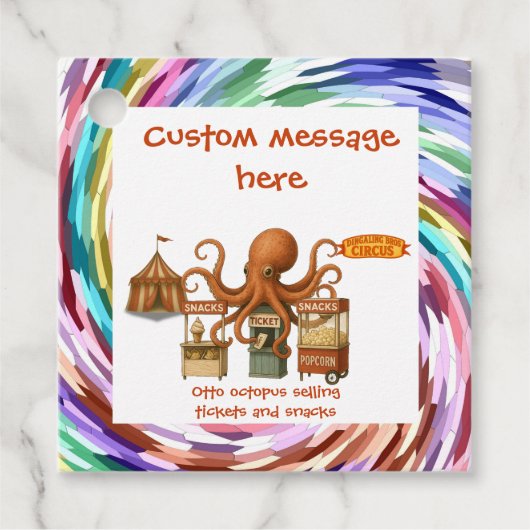 Étiquettes Cadeau Otto’s circus snack shack (Devant)