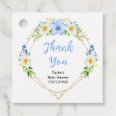 Étiquettes Cadeau Oubliez-Moi-Pas Les Marguerites Du Merci De Baby s (Devant)