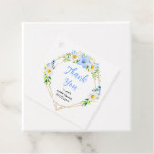 Étiquettes Cadeau Oubliez-moi-pas les marguerites Merci de Fête des  (En situation)