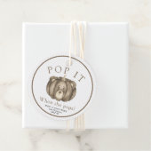 Étiquettes Cadeau Ours Citrouille Automne - Pop it! Baby shower (En situation)
