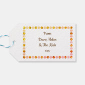 Étiquettes-cadeau Ours de fête (Dos Horizontal)