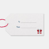 Étiquettes-cadeau Ours de neige (Dos (Horizontal))