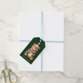 Étiquettes-cadeau Ours de Noël (Avec de laficelle)