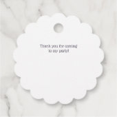 Étiquettes Cadeau Ours en peluche du pilote d'aquarelle (Dos)