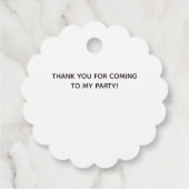 Étiquettes Cadeau Ours en peluche du pilote d'aquarelle (Dos)