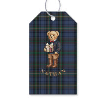 Ours en peluche Luxe Prépa Carreaux de Noël