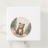 Étiquettes Cadeau Ours forestier (En situation)