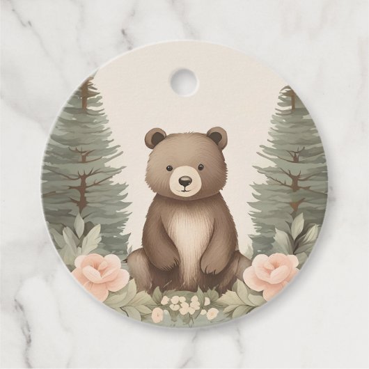 Étiquettes Cadeau Ours forestier (Devant)