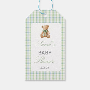 Étiquettes-cadeau Ours Préparé Fête de Naissance Garçon
