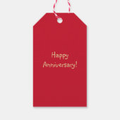 Étiquettes-cadeau Ours romantique (Dos)