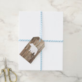 Étiquettes-cadeau Ours Rustique Bois sauvage (Avec de laficelle)