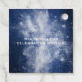 Étiquettes Cadeau Outer Space First Birthday (Dos)