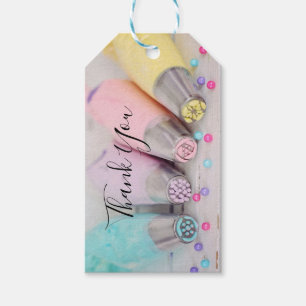 Étiquettes-cadeau Outils de décoration de cake coloré