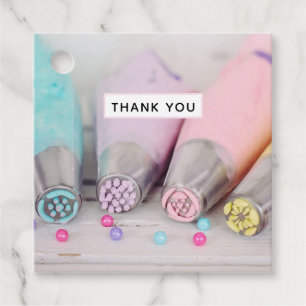 Étiquettes Cadeau Outils de décoration de gâteaux de couleur pastel